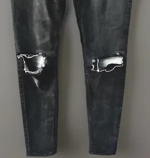 Free People High Rise Busted Skinny Stretch Carbon Jeans, 27 inseam/32 waist thumbnail 6