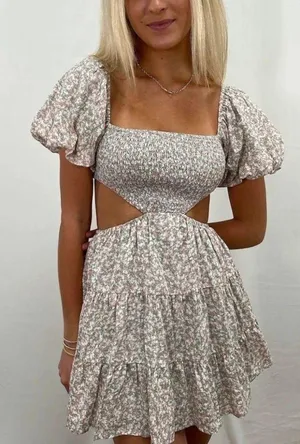 Sky to Moon Flower Sun Dress thumbnail 1