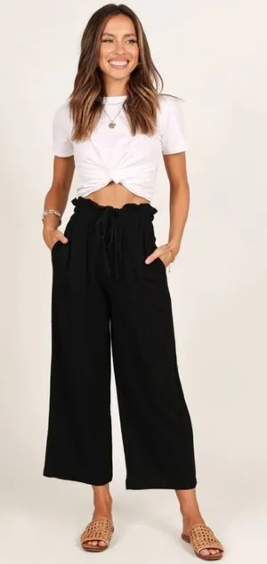 Petal & Pup Black Hawthorne Pants Size 2 thumbnail 1