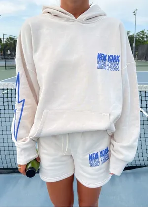 Starfit Boutique Lightning Bolt Sweatshirt White thumbnail 1