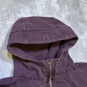 Lululemon Athletica Purple Warmth Scuba Full Zip Hoodie Sweatshirt thumbnail 4