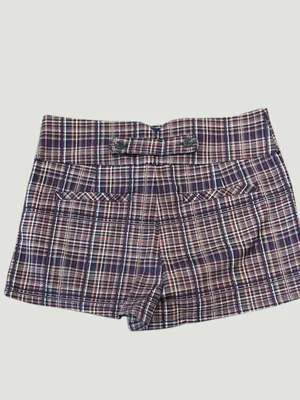 NWT Free People Clermont Micro Shorts in Navy Combo thumbnail 3