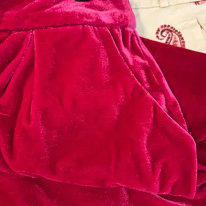 Aura Pink Velvet Wide Leg Pleated Pants High Waist Trousers Size‎ L NEW thumbnail 10