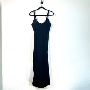 Niteline 6 floor-length black slip gown beaded formal wedding guest ball gala thumbnail 7