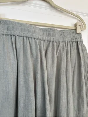 Apiece Apart Organic Cotton Gauze Sage Green Harem Pants Size Medium thumbnail 7