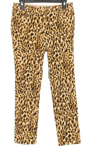 Chicos So Slimming Jeans Leopard Animal Safari Boho Y2K Statement Size 0 Small 4 thumbnail 1