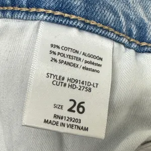 Altar'd State‎ High Rise Wide Leg Distressed Jeans Light Wash Raw Hem W26 thumbnail 7