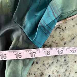 Socialite Olive Teal Abstract Marble Print Wrap Mini Dress WDR121749-N New Small thumbnail 10