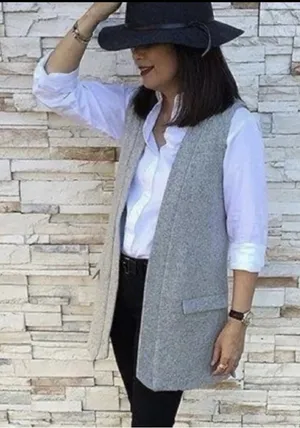 Anthropologie Elevenses Easton wool vest SZ:S thumbnail 1