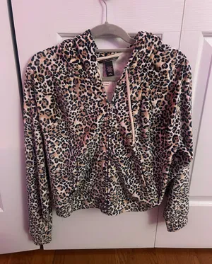 Victoria's Secret Cheetah Print Zip Up thumbnail 1