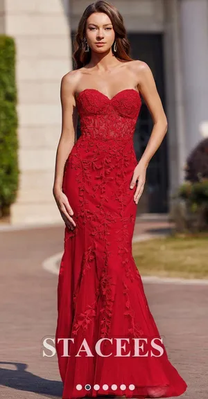 Prom dress Red Size 0 thumbnail 1