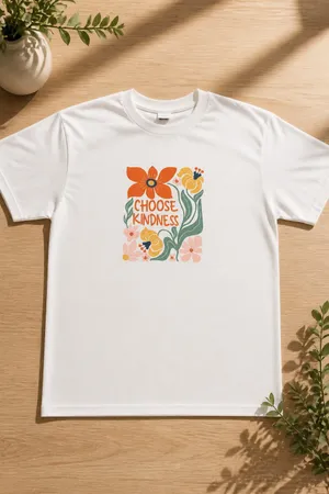 Gildan Choose Kindness” 100% Heavy Duty White Cotton T Shirt Size XL thumbnail 2