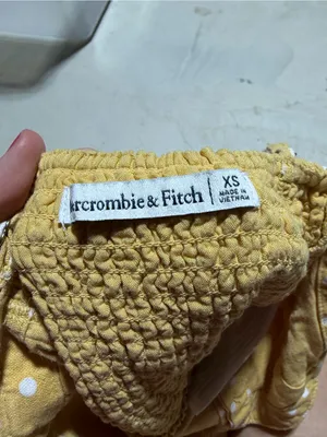 Abercrombie & fitch Women’s Yellow Polka Dot Button-Front tank Top XS thumbnail 5