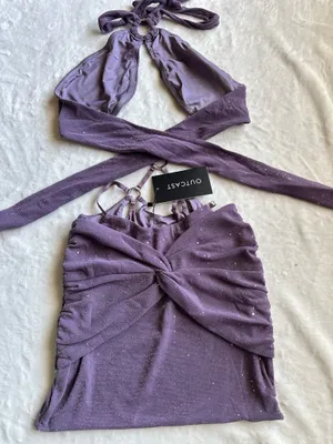 Outcast Clothing Laina Mini Dress Purple thumbnail 7