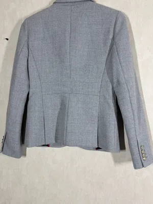 J. Crew Women’s 100% Wool Blazer Jacket Two Button Tailored in Gray 8 thumbnail 6