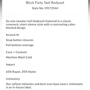Free People Block Party Swit Bodysuit Beige Tan Colorblock Small thumbnail 4