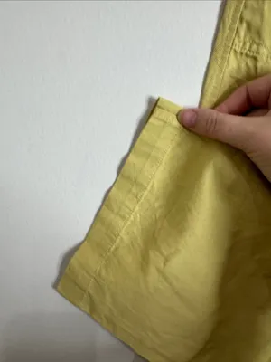 H/G Casual Light Cotton Cargo Utility Pants Lightweight Yellow/Mustard size S thumbnail 7