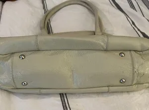 HOBO international winter white leather bag thumbnail 2