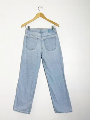 Abercrombie & Fitch Curve Love Slouchy Jeans 24 Short Distressed Wide Leg thumbnail 2