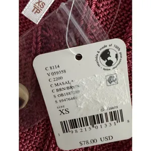 Free‎ People "The Vest Of Us" Marsala Women's Size X-Small thumbnail 14