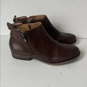 Franco Sarto Keegan Boot Brown Leather Bootie Women’s Size 7.5 > thumbnail 3