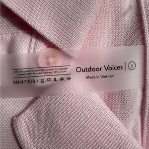 Outdoor Voices Birdie Polo Dress In Pinkfinch Unlined Tennis Golf Size S NEW thumbnail 5