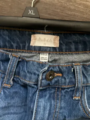 Altar'd State Distressed Dark Blue Slim Straight Jeans thumbnail 2