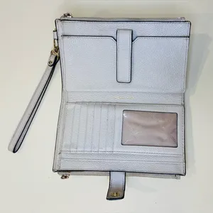 Michael‎ Kors Adele Double Zip Gold Tone Wristlet Wallet thumbnail 7