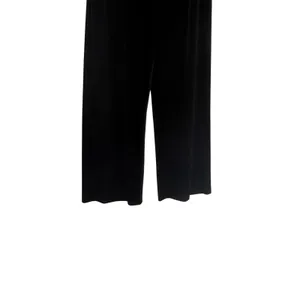 Alex Evenings Velvet Wide Leg Pull On Pants Sz M Black Holiday Quiet Luxury 90s thumbnail 4