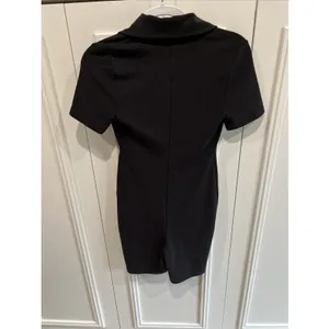 Oak +‎ Fort Black Fitted Polo Romper Short Sleeve Preppy Sporty Athleisure thumbnail 3