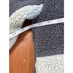 Disney Disneyland Spirit Jersey Sherpa Sweatshirt Pullover Fleece Woman‎ Grey Green XS thumbnail 5