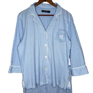 LRL Ralph Lauren Pajama Women's Size L Cotton 3/4 Sleeve Capri Pant Matching Set thumbnail 4