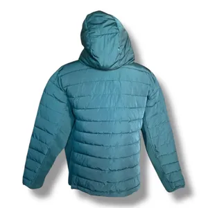 Universal‎ Standard Teal Hooded Puffer Jacket Quilted Medium NWT Comfort Panel thumbnail 7