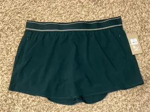 Avia Women's Active Skort with Curved Hem Deep Teal Size XL (16-18) thumbnail 3