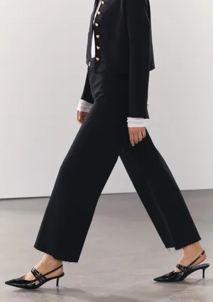 ZARA High Waist Marine Jeans thumbnail 7