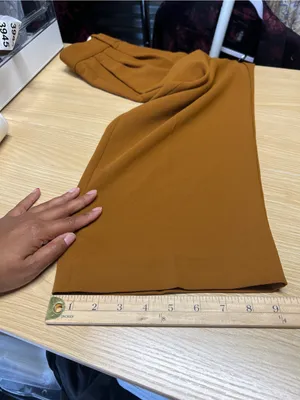 Aritzia Wilfred The Effortless Pant Cropped Caramel Brown Pleated Pants Size 2l thumbnail 14