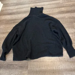 Aerie Black Wool Blend Turtleneck Oversized Sweater thumbnail 6