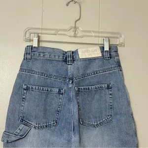Afends Emilie Workwear Carpenter Denim Shorts High Rise Blue Size 24 thumbnail 4