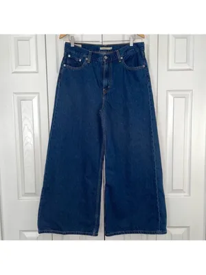 $108 Levi’s Woman’s Premium Loose Wide Leg Denim Jeans,Size 27 thumbnail 6