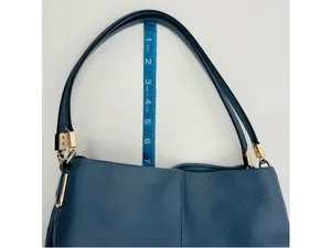 Coach 26224 Madison Pebbled Leather Hobo Bag Blue thumbnail 11