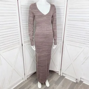 Victoria's Secret Moda International Knit Sweater Maxi Dress Mauve Pink‎ Small thumbnail 2