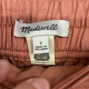 New Madewell Sz 2 The Neale Straight-Leg Pants in Drapeweave Dried Rose trouser thumbnail 4