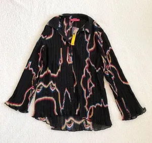 Catherine Malandrino Pleated Bell Sleeve Blouse thumbnail 1