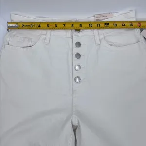Universal Thread Women's Off-White Straight Leg Jeans thumbnail 7