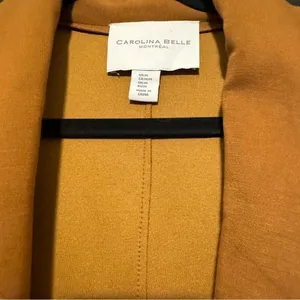 Carolina Belle Red-Brown Trench-Style Coat Jacket Size Medium thumbnail 4