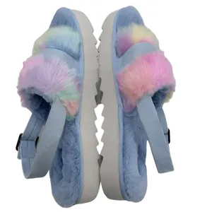 Koolaburra By UGG Fuzz D Out Women's Slippers‎ 11 M Blue Pastel NWOB thumbnail 7