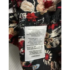 Ann Taylor Loft XXSP Top Floral‎ Print Stretch Long Sleeves Blouse Soft Crew thumbnail 6