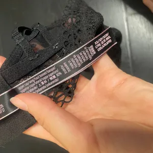 Victoria's Secret Pink Black Floral Lace Triangle Bralette‎ XS Unlined Mesh Bra thumbnail 3