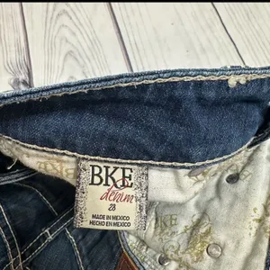 BKE Buckle‎ Denim Capri Cropped Jeans Starlite Thick Stitch Women Sz 28 thumbnail 10