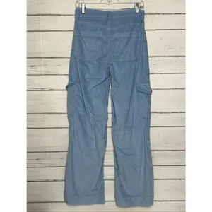 American Eagle Super High-Rise Baggy Wide Leg Corduroy Cargo Pants Size 4 thumbnail 3